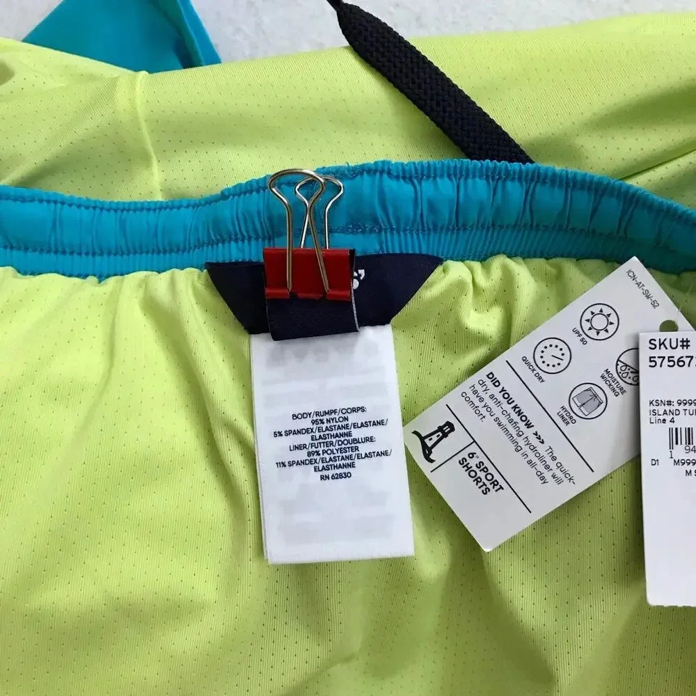 Lands' End NWT Blue Sport Swim Trunk Men Various